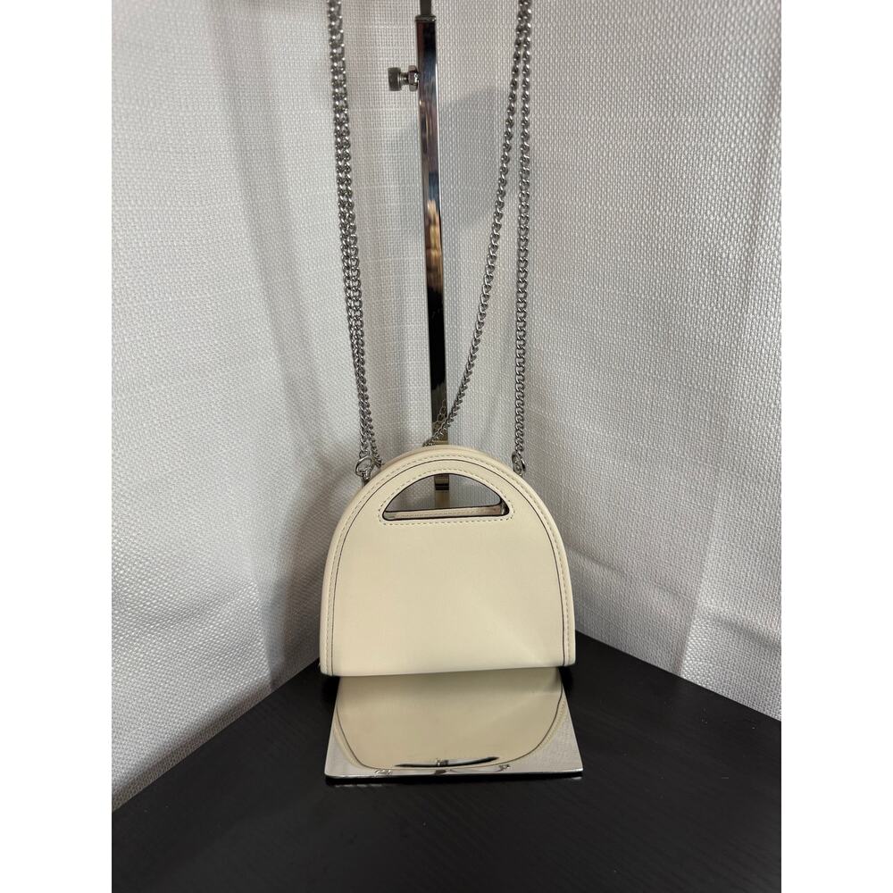 Coach Mini Wallet on Chain — Chalk/Ivory Smooth Leather NWT